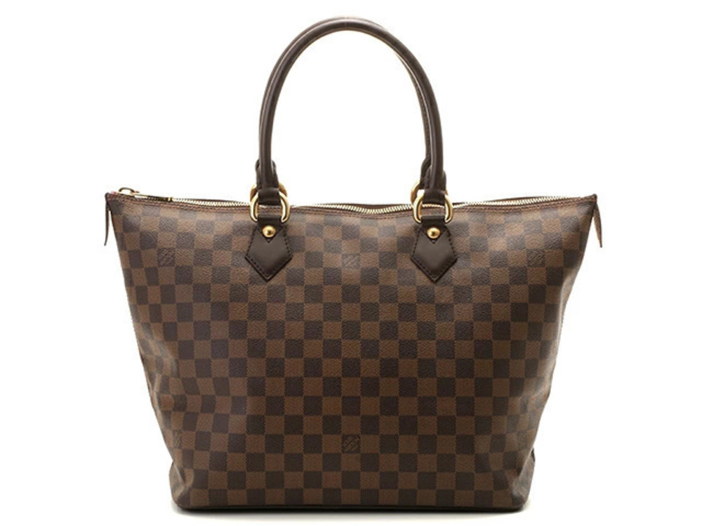 LOUIS VUITTON Saleya Handbag Damier Ebene Brown